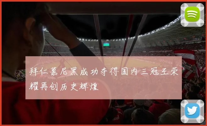 拜仁慕尼黑成功夺得国内三冠王荣耀再创历史辉煌