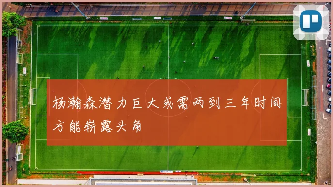 杨瀚森潜力巨大或需两到三年时间方能崭露头角